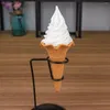 Dekorative Blumen 7,7 Zoll Simulation Eiscreme Model Realistische künstliche Kegel gefälschte Lebensmittel Dessert Shop Display Po Requisiten Spielzeug Spielzeug