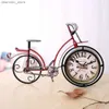 Desk Table Clocks 80% of the best-selling!! Retro Silent Iron Bicycle Clock Home Office Living Room Table Decoration24327