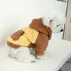 1 st tecknad björn lappad husdjur för höst och vinter hund varma kläder