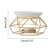 Candle Holders Geometric Metal Wire Votive Tea Lantern Holder Wedding Durable Gift