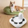 Interaktiv Pet Cat Toy Dog Feeding Plate Game Predator Bowl Puzzle Slow Food Training USB Laddning Katter Leveranser 240314
