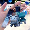 Creative color change bear key chain cartoon personality backpack hanging car chain men's and women's doll small gift