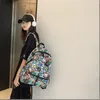 Ryggsäck mochila escolar harajuku para hombre y mujer morral con estampado de grafiti bolsa libros bolso nagon ordenador