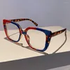Montature per occhiali da sole KAMMPT Occhiali da vista quadrati oversize 2024 In occhiali di design di marca Ins Trendy Vintage Multicolor Rim Occhiali da donna