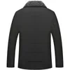 autumn Work Outwear 2023 Stand-up Collar New Men Winter Parka Fleece Lined Thick Warm Fur Collar Coat Male Size 5XL Plush Jacket l5fK#