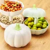 Double Sealed Dried Fruit Plate Home Snack Plate Compartment Living Room Type Creative Trial Box Melon Seed Plate Candy Box