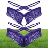 Hommes en dentelle entre entrejambe et érotique Lingerie Sissy Lace Seethrough Open Crotch string Brief