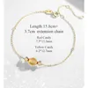Charmarmband pärlor äkta sterling silver armband jordgubbkristall naturliga citrin kvinnor lyckliga pull charms tillbehör id 40972