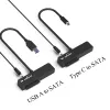 Höljen USB A till SATA Type C till SATA HDD -läsare med OTG -funktionsdräkter för 2 5 "3.5 '' SATA HDD SSD Tool Free Hard Disk Connector Cable