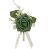 Decorative Flowers Fashionable Rose Corsage Brooch Artificial For Celebratory Occasion M68E