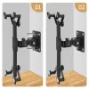 Staat 360 ° rotatie wandmontage tablethouder aluminium legering muur hang beugel standaard voor iPhone iPad xiaomi mipad universal 713 inches