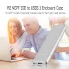 Корпус Корпус для жесткого диска USB3.1 Корпус для жесткого диска M.2 — USB SSD Тип C 3.1 — (клавиша B+M)/клавиша B Разъем 2242/2260/2280 Корпус SSD M2 SATA