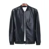 2023 Autumn New Men Black Biker PU Leather Coat Korean Fi Men Pu Leather Jacket Trend Casual Fit Slim Baseball Clothes 8Xl D7SC#