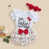 Kleidungssets geboren Baby Girl Summer Clothes 3PCS Set Cotton Strampler Baseball Rüschen Tutu -Röcke Kurzes Outfit mit Stirnband