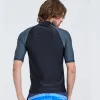 Use Sbart manga corta hombres Rash Guards camisetas Surf Windsurf navegación Tops trajes de baño masculinos trajes de baño BO