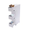 Drawers 5 tiers Storage Organizer Case Bedroom Storage Cabinet Elegant White Save Space Storage Cabinet Vertical Furniture