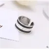 Cluster anneaux coréens vintage lisse rond rond de style conception de style argent couleurs ouverts accessoires de doigt réglables