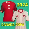 2024 Kanada Fußballtrikots Nationalmannschaft Uniform DAVIES J.DAVID 23 24 25 UGBO LARIN CAVALLINI MILLAR EUSTAQUIO 2023 Fußballtrikots T Heim Auswärts Dritter MÄNNER KINDER