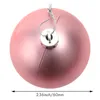 Decorative Flowers 9 PCS Christmas Ball Ornaments Xmas Tree Decorations Hanging Balls For Home Year Party Decor - 2.36inch Pink