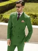 دعاوى للرجال أحدث عريس مزدوج الصدر ، Tuxedos Peak Lapel Groomsmen Best Man Blazer Mens Suits Suits+Pans Q8e3#