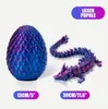 3D Impresso Gem Dragon Crystal Dragon Egg Rotatable e Poseable Articulações 3D Articulado Dragão Brinquedos para Autismo TDAH Crianças Presentes