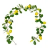 Decorative Flowers Garland Rattan Hanging Decor High Quality Plastic Ornaments Artificial Green Plant Fake Simulation Vine