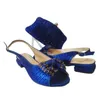 Chaussures de robe Mode Purple Talon inférieur Party Sandales pour femmes et sac assortis Design italien Strass Mariage Correspondant