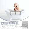 Bacias tomar banho banheiras para bebês recém-nascidos antiderrapantes tapete de joelhos tecido pais usam almofada de joelho