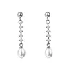 Dangle Chandelier Utimtree Elegant Pearls Cz Zircon Earrings For Women Long Tassel Statement Drop Earring Jewelrydangle Delivery Jewel Otkht