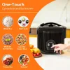 Moosum Electric Rice One Touch för asiatisk japansk sushiris, 10-kopp okokt/20-kopp kokta, snabbkonvena spis med keramisk nonstick inre potten, rostfritt