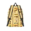 Rucksack, Studententasche, mehrfarbig, altägyptisch, Hieroglyphen, Eltern-Kind, leicht, Paar, Laptop