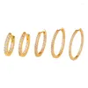 Hoop Earrings HIMEISANG Gold Plated Classic Big For Women Cz Color Zircon Ear Cuffs Huggies Fashion Jewelry Wholesale