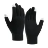 Gants de cyclisme Touch Sn Fl Fingers Sports Bike Hiver Chaud Tricoté Drop Livraison Extérieur Équipement de Protection Dhyxs