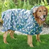 Nouveau adorable arc de dinosaure, vêtements imperméables de chien, vêtements d'animaux de compagnie pour les jours de pluie