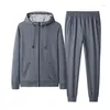 Men's Tracksuits Big Size M- 9xl Men Set Casual Thicken Hooded Jackets Pants Sweatshirt Sportswear Coats Hoodie Track Suits Male