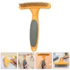 Dog Apparel Pet Dematting Comb Tool Rake Grooming Detangler Brush