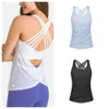 Camiseta sin mangas de yoga para mujer con almohadilla para mujer, gimnasio, camiseta con cuello redondo, entrenamiento casual verano