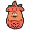 últimos regalos navideños adornos para zapatos estilo halloween dibujos animados de calabaza otoño