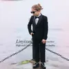 Svarta barn passar Shawl Lapel Boy Tuxedos Kid Prom Suits 2 Piece Jacket Pants Set Wedding Children's Blazer Costume Homme H4SP#