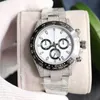 Diamentowe zegarek Męskie automatyczne mechaniczne 7750 Funkcja czasowa zegarki Sapphire 40 mm na rękę ze stalową bransoletką Montre de luksus