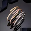 Manşet 2022 marka klasik fl elmas tırnak bileziği moda çift erkekler için aşk kadın tasarımcı premium 316l titanyum çelik bilezikler