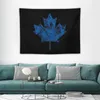 Tapisseries Style Grunge canadien en détresse en tapisserie bleue tenture murale papier peint articles de décoration de chambre à coucher