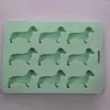 Moldes de cozimento Molde Fácil de Limpar Material de Silicone de Alta Qualidade Uso Durável Bonito Cão Em Forma de Bebida Cubos de Gelo Bandeja de Desenhos Animados