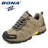 BONA Arrival Classics Style Men Hiking Shoes Lace Up Sport Outdoor Jogging Trekking Sneakers Fast 240320
