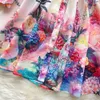 Basic Casual Dresses Spring Summer Runway Designer Flower Linen Dress Women Ruffles Lantern Sleeve Single Breasted Short Vestidos 2023 Otcmi