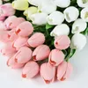10Heads LED Glowing Artificial Flower Bouquet Decorations for Home 33cm Fake Tulip Fairy Lights Easter Wedding Decor Outdoor 240322