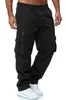 Men's Pants 2024 Men Cargo Summer Work Trousers Stretch Waist Loose Multi Pocket Casual Sports Outdoor Wearing