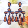 Висячие серьги Missvikki, роскошные оранжевые серьги-подвески с короной феи для женщин, свадебная вечеринка, свадебные украшения в Дубае, букле D'oreille Fem