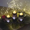 Castiçais pretos castiçal conjunto de 3 vintage coração tealight titular com bandeja decoração para luz de velas romântica