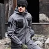 Winter Taktische Jacken Männer Military Soft Shell Wasserdicht Winddicht Mit Kapuze Jacken Outdoor Functial Multi-taschen Uniformen 58i8 #